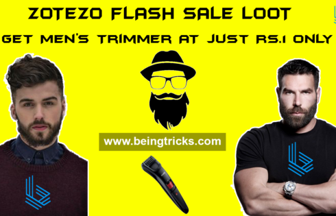 [Rs.1 Sale] Zotezo Flash Sale Loot :- Get Men’s Trimmer at just Rs.1 only