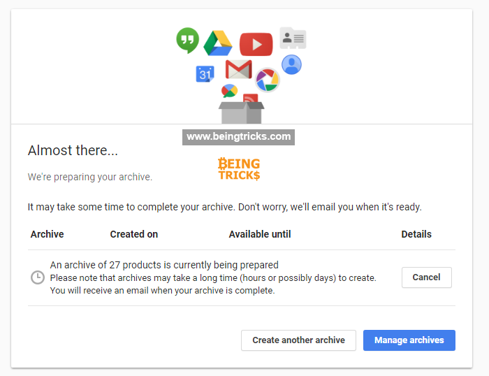 google gmail backup