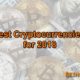best cryptocurrencies for 2018