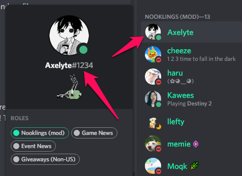how to check discord id